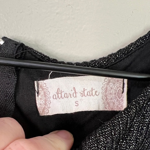 Altar'd State Black Mini DressBlack Sparkly Dress Woman Small - Picture 2 of 9